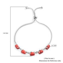 Load image into Gallery viewer, Red Howlite Bolo Bracelet
