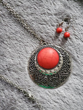 Load image into Gallery viewer, Choice of 3 Red Necklace and Earring Set
