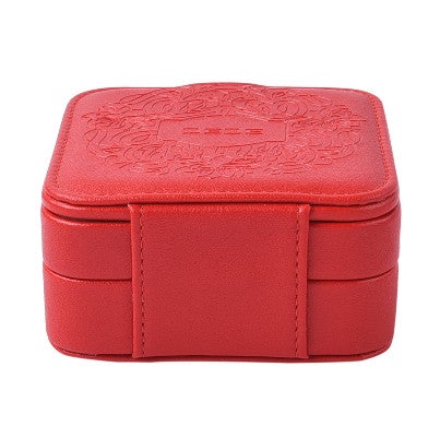 Glittery Red Travel Jewelry Makeup Organizer Box