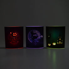 Load image into Gallery viewer, Set of 3 Halloween LED Standing Cards
