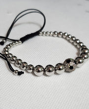 Load image into Gallery viewer, Unisex Silver Bead Bracelet
