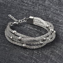 Load image into Gallery viewer, Silver Mesh Strand Bracelet
