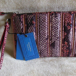 Genuine Leather Envelope Wristlet - WHIMSICALIA