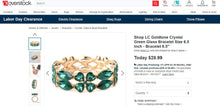 Load image into Gallery viewer, 4 Leaf Clover Stretch Bracelet 6.5 Inches
