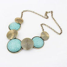Load image into Gallery viewer, Turquoise Stone Bib Necklace

