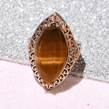 Load image into Gallery viewer, Stylish Bronze South African Tigers Eye Ring Size 9
