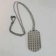 Load image into Gallery viewer, Men&#39;s Bracelet and Honey Comb  and Textured Dog Tag Pendant Necklace
