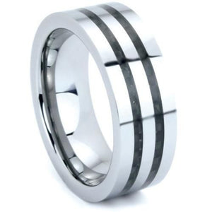 Men's Tungsten Carbide Ring - WHIMSICALIA