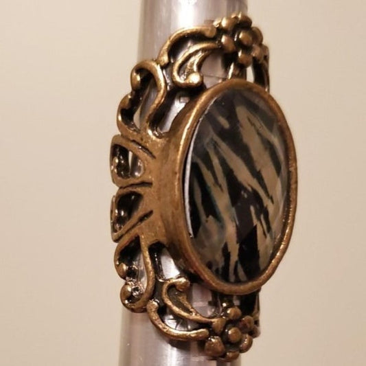 Vintage Zebra Ring - WHIMSICALIA