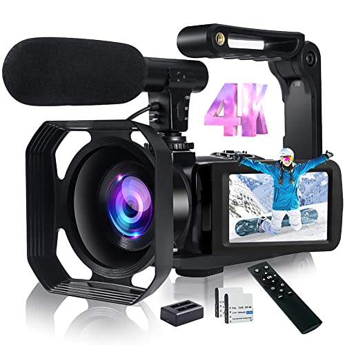 NEW 4K Digital Camera 48MP 18X HD Camcorder WiFi IR Night Vision Video Camera and Remote Control