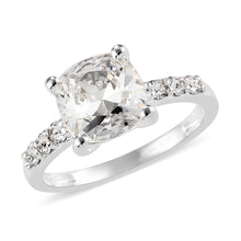 Load image into Gallery viewer, White Sapphire Engagement Ring Size 9
