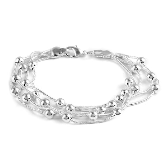 Women's Beautiful 5 Strand Station Bracelet