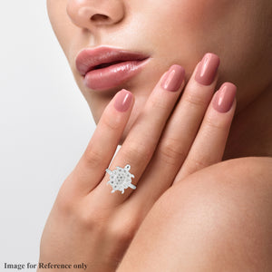 Women's Stylish Diamond Turtle Ring Size 6