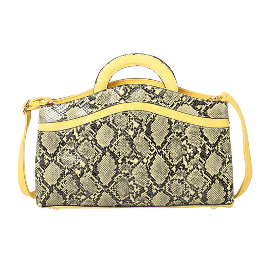 Yellow and Black Snake Skin Pattern