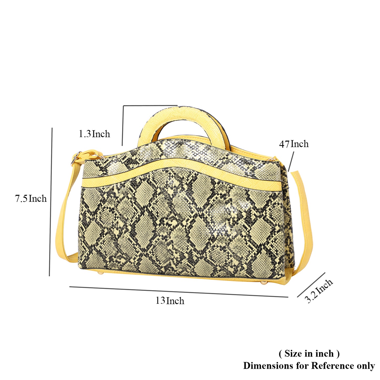 Yellow and Black Snake Skin Pattern