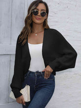Load image into Gallery viewer, Bat Sleeve Open Front Short Cardigan
