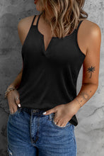 Load image into Gallery viewer, Double-Strap Notched Neck Tank

