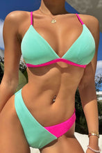 Load image into Gallery viewer, Contrast Ribbed Bikini Set
