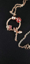 Load image into Gallery viewer, Sundays Child Crystal Necklace in Rose Tone
