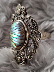 Abalone Shell Ring Size 7