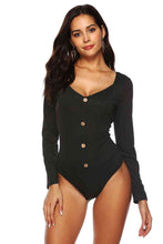 Load image into Gallery viewer, Button Detail Bodysuit
