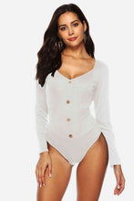 Load image into Gallery viewer, Button Detail Bodysuit
