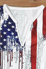 Load image into Gallery viewer, US Flag Notched Neck Tank
