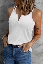 Load image into Gallery viewer, Double-Strap Notched Neck Tank

