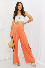 Load image into Gallery viewer, Culture Code Heatwave Front Slit Flowy Pants in Sherbet
