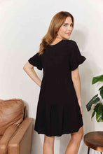 Load image into Gallery viewer, Double Take V-Neck Flounce Sleeve Tiered Dress
