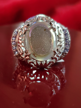 Load image into Gallery viewer, Gorgeous Drusy Ring in Sterling Silver

