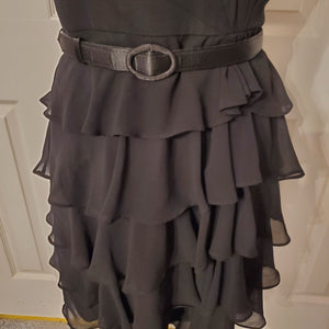 WHBM Ruffled Tiered Cocktail Dress Size 2