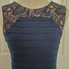 Load image into Gallery viewer, Midnight Blue Silky Bandage Dress Sz 6
