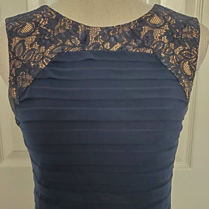 Midnight Blue Silky Bandage Dress Sz 6