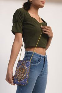 Embroidered Crossbody Purse 
