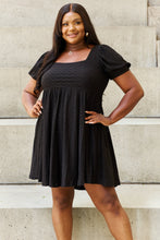Load image into Gallery viewer, Davi &amp; Dani Walk In The Park Full Size Square Neck Crochet Mini Dress
