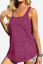 Load image into Gallery viewer, Curved Hem Square Neck Tank
