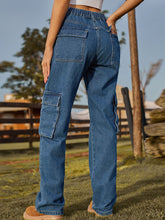 Load image into Gallery viewer, Straight Leg Cargo Jeans
