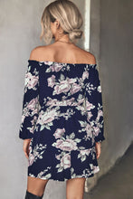 Load image into Gallery viewer, Floral Off-Shoulder Layered Mini Dress
