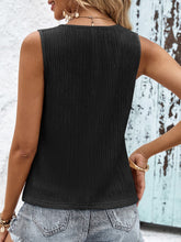 Load image into Gallery viewer, Textured V-Neck Tank Top
