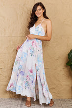 Load image into Gallery viewer, OneTheLand Colorful Floral Print Sleeveless Maxi Dress
