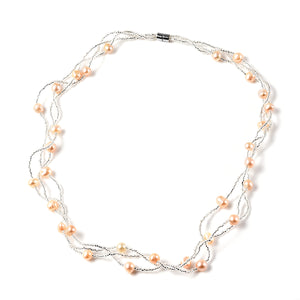 Fresh Water Pearl Beaded Necklace 