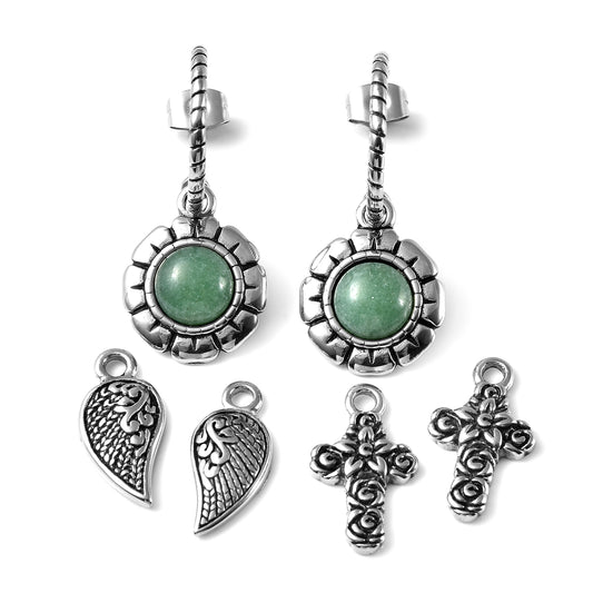 Changeable Green Earrings