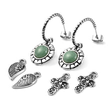 Load image into Gallery viewer, Changeable Green Earrings
