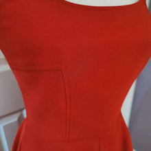 Load image into Gallery viewer, Lulu&#39;s Sleeveless Red Skater Square Neck Dress Size Medium

