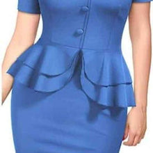 Load image into Gallery viewer, NWT Aisize Women&#39;s 1940s Vintage Square Peplum Bodycon Cocktail Dress Size Small
