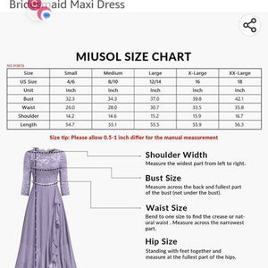 Miusol Women's Elegant Floral Lace Ruffle Split Hem Dress Size Small