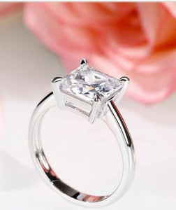 Moissanite Diamond Engagement Wedding Ring - WHIMSICALIA