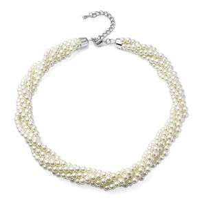 Braided Pearl Strand Necklace