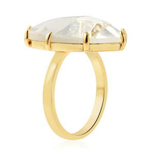 Load image into Gallery viewer, Multiple Colored Topaz and Diamond Geometrical Ring (Size 7)
